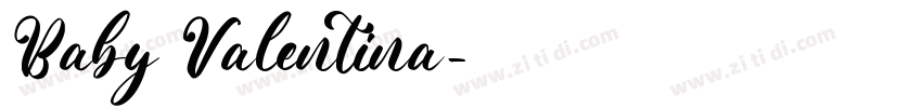 Baby Valentina字体转换